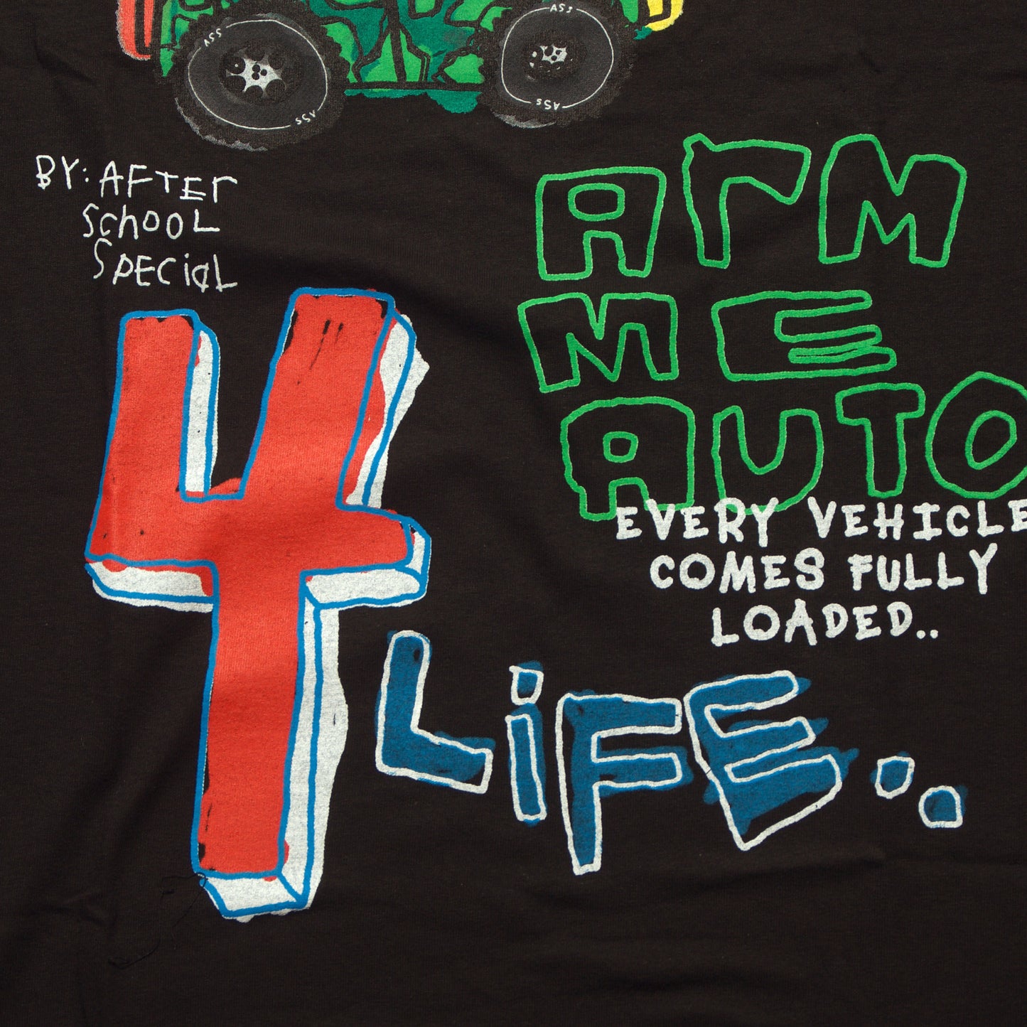 After School Special - Arm Me Auto - Black - TShirt - Front - B2SS - Neds Melrose