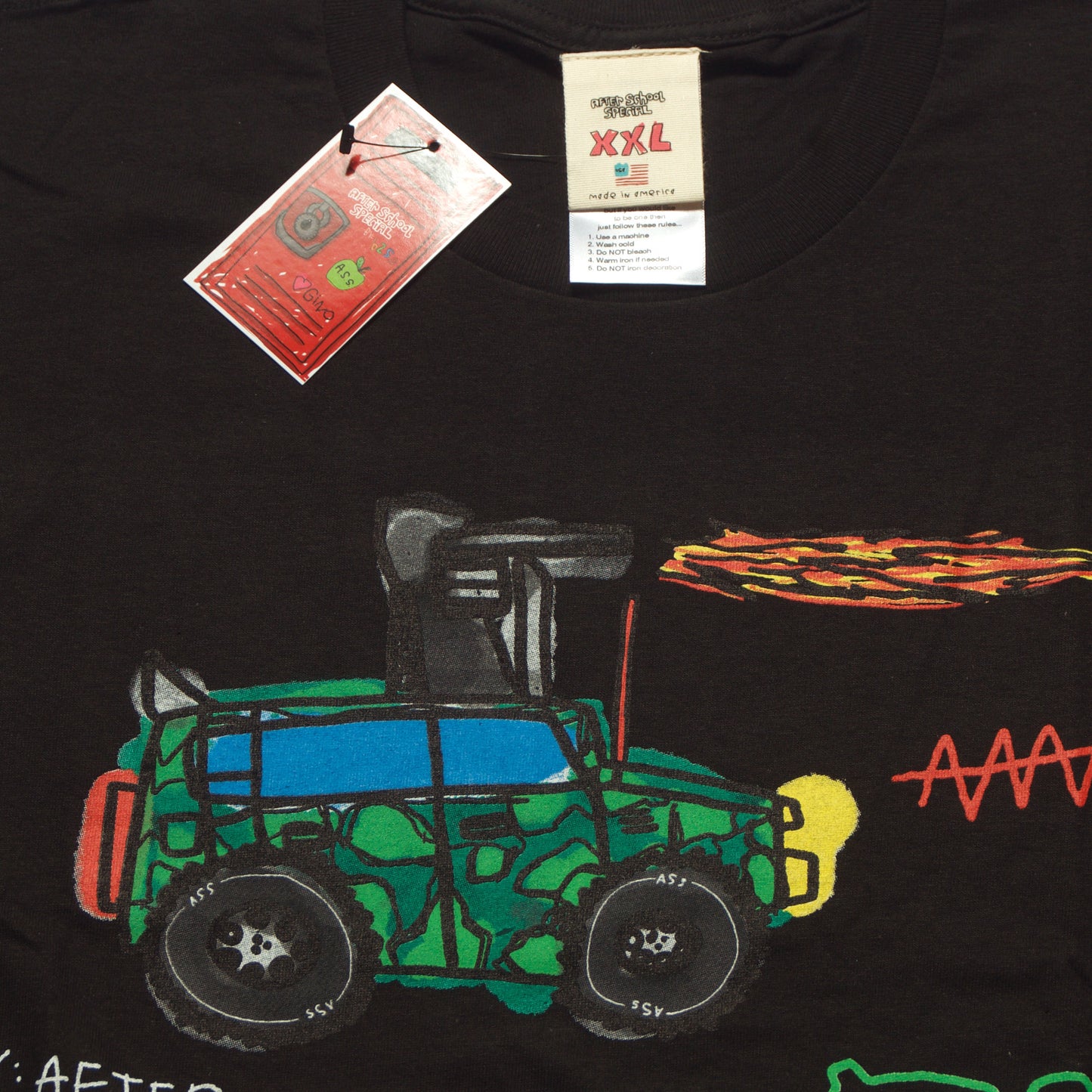 After School Special - Arm Me Auto - Black - TShirt - Front - B2SS - Neds Melrose