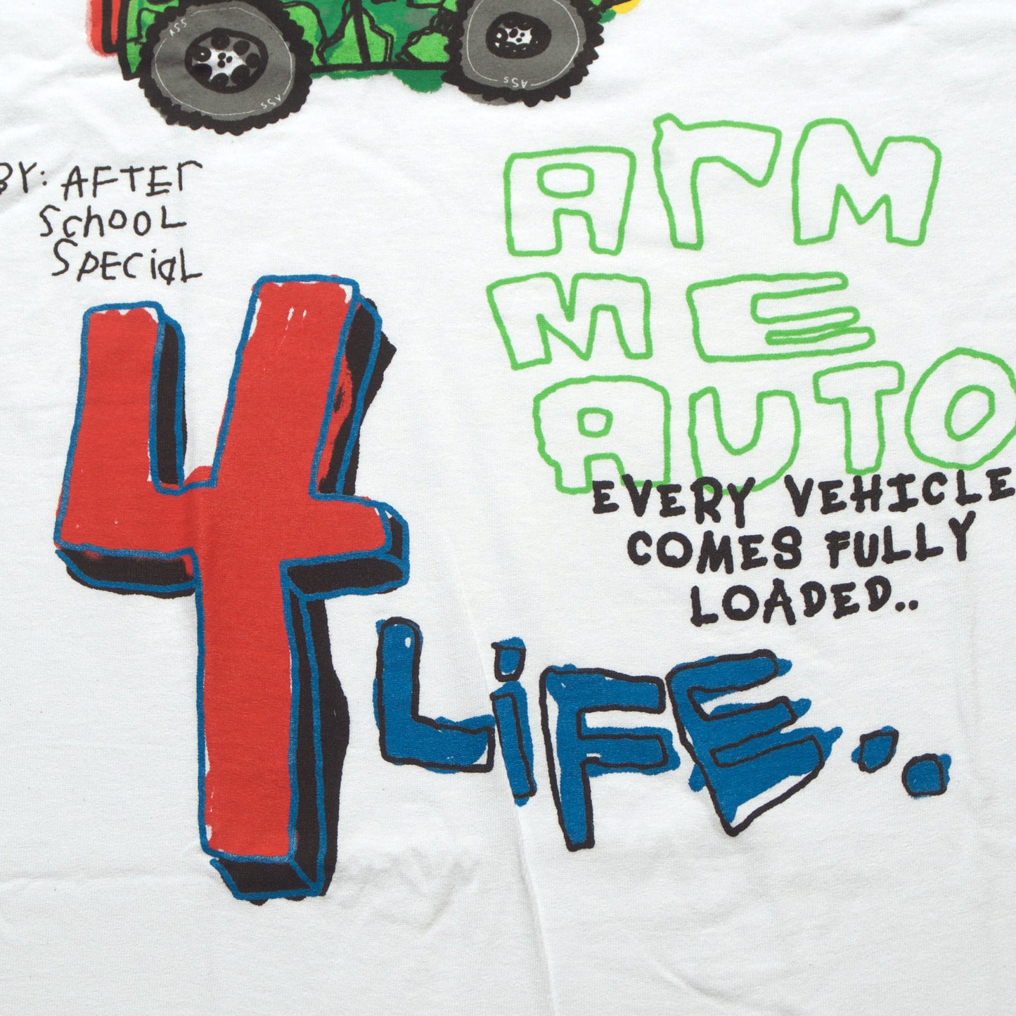 After School Special - Arm Me Auto - White - TShirt - Front - B2SS - Neds Melrose