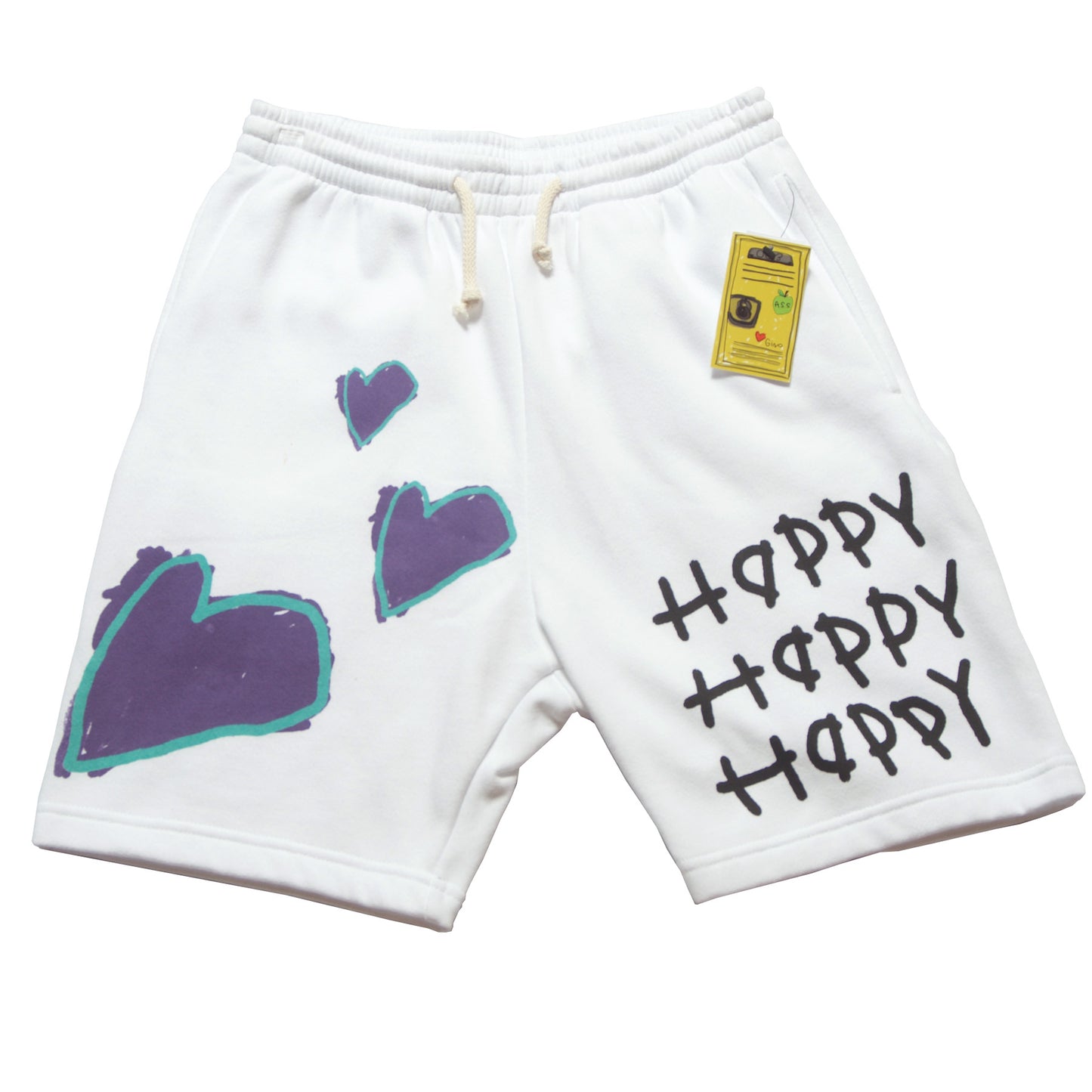Happy-Hearts-Shorts-White-Purple-Neds-Melrsose