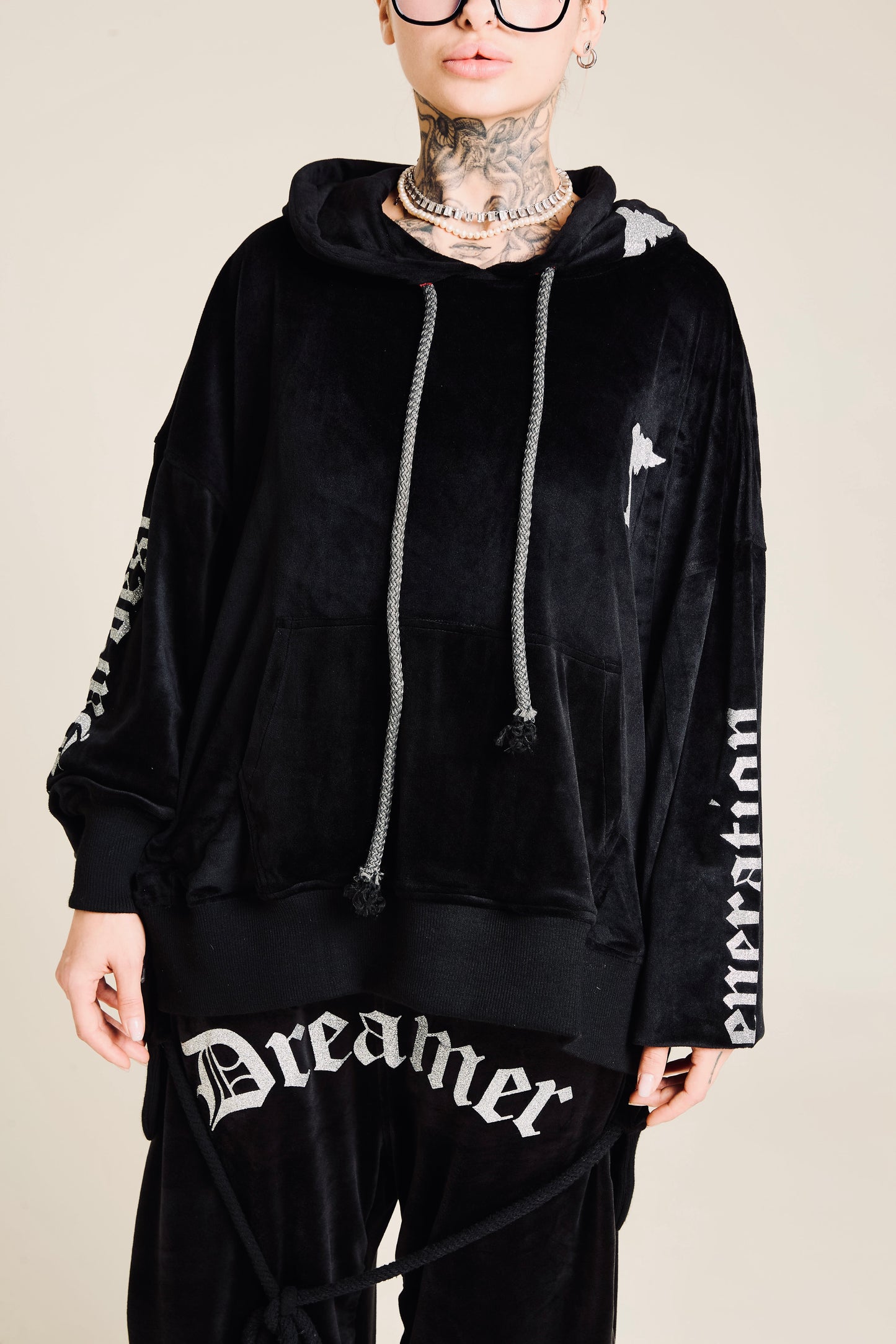 Velvet hoodie