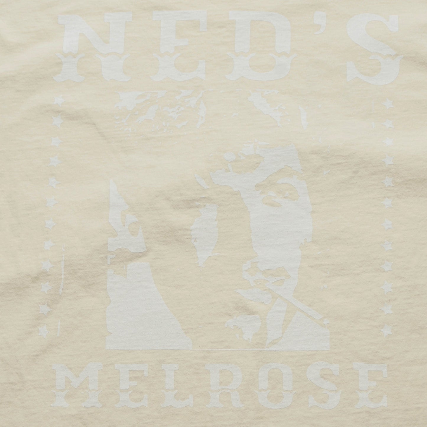 Neds Melrose - Prosperity - T-shirt - Cream - Back - Drop Shoulder - Streetwear