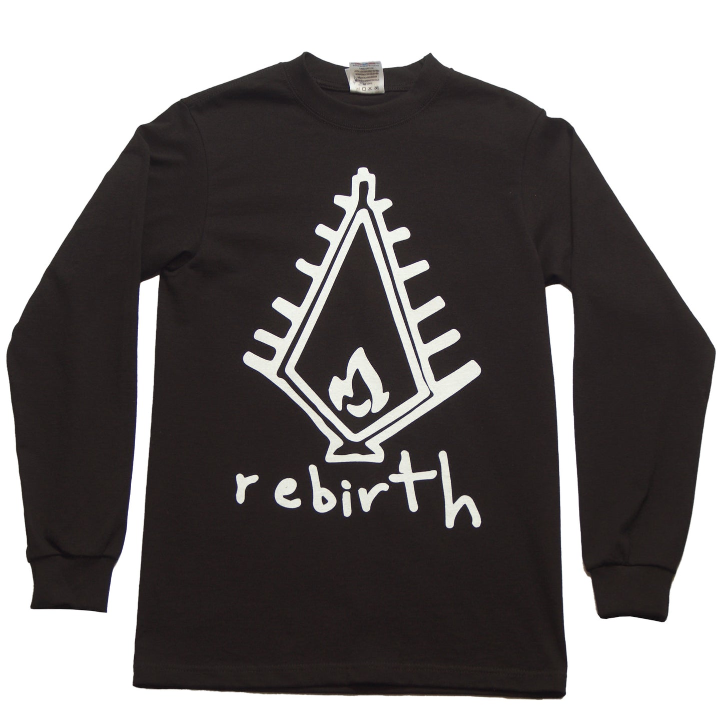 Neds - Melrose - Rebirth - LongSleeve - Black - Front - FittedT - Streetwear