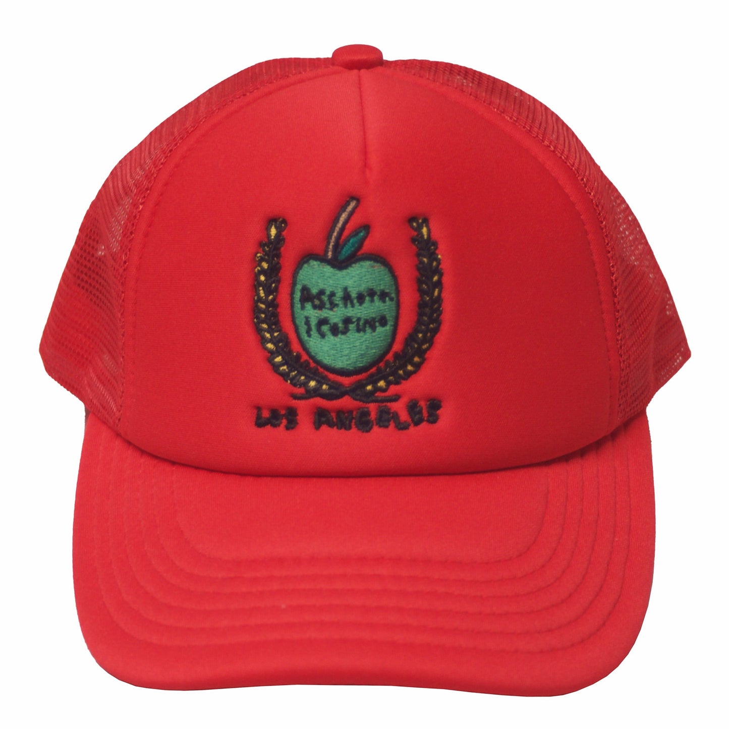 After School Special - Green Apple - Hat - Adjustable - Red - Front - B2SS - Neds Melrose