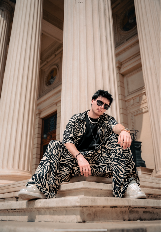 Zebra crystal shirt
