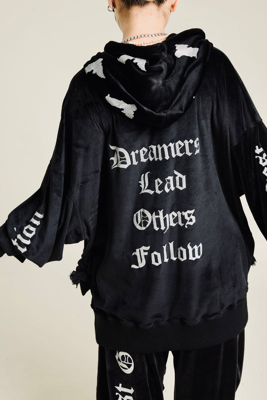 Velvet hoodie