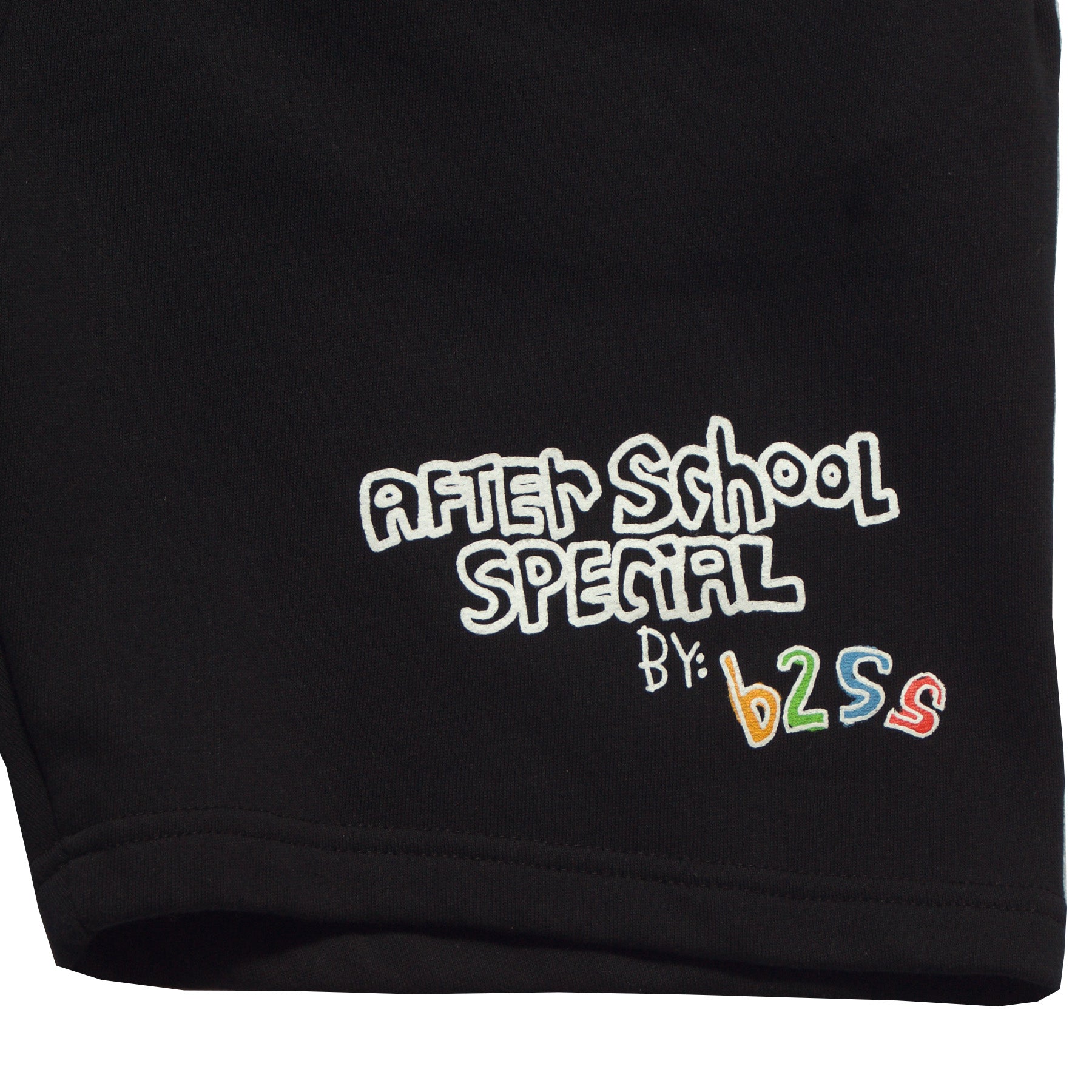 AfterSchoolSpecial - Go Outside - Shorts - Front - Black - B2SS - Neds Melrose