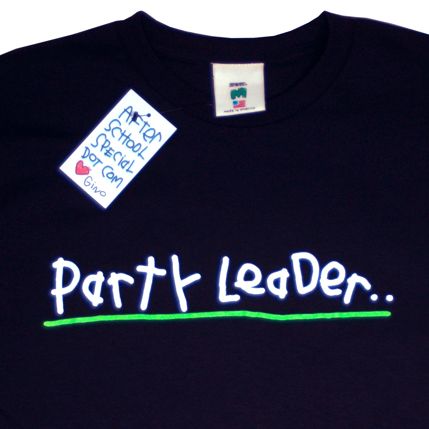 After School Special - Party Leader - T-Shirt - Black - Front - B2SS - Neds Melrose