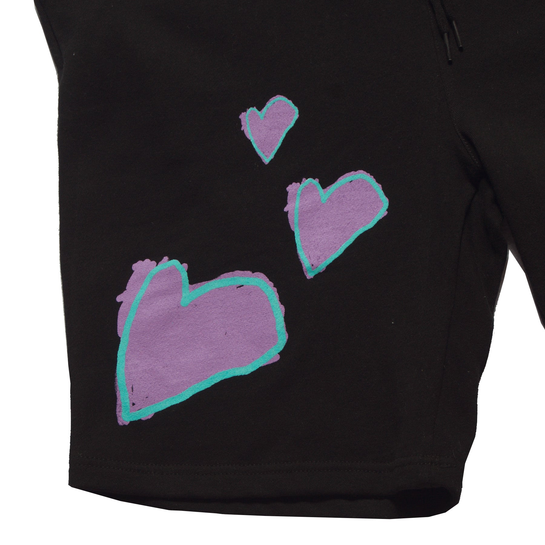 Happy-Hearts-Shorts-Black-PurpleHearts-Neds-Melrsose