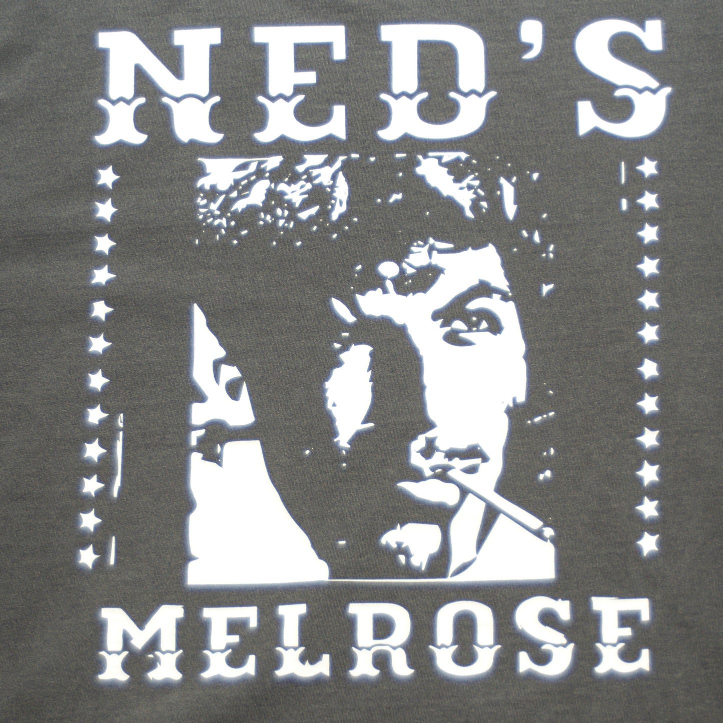 Neds Melrose - Prosperity - T-shirt - Charcoal - Back - Drop Shoulder - Streetwear