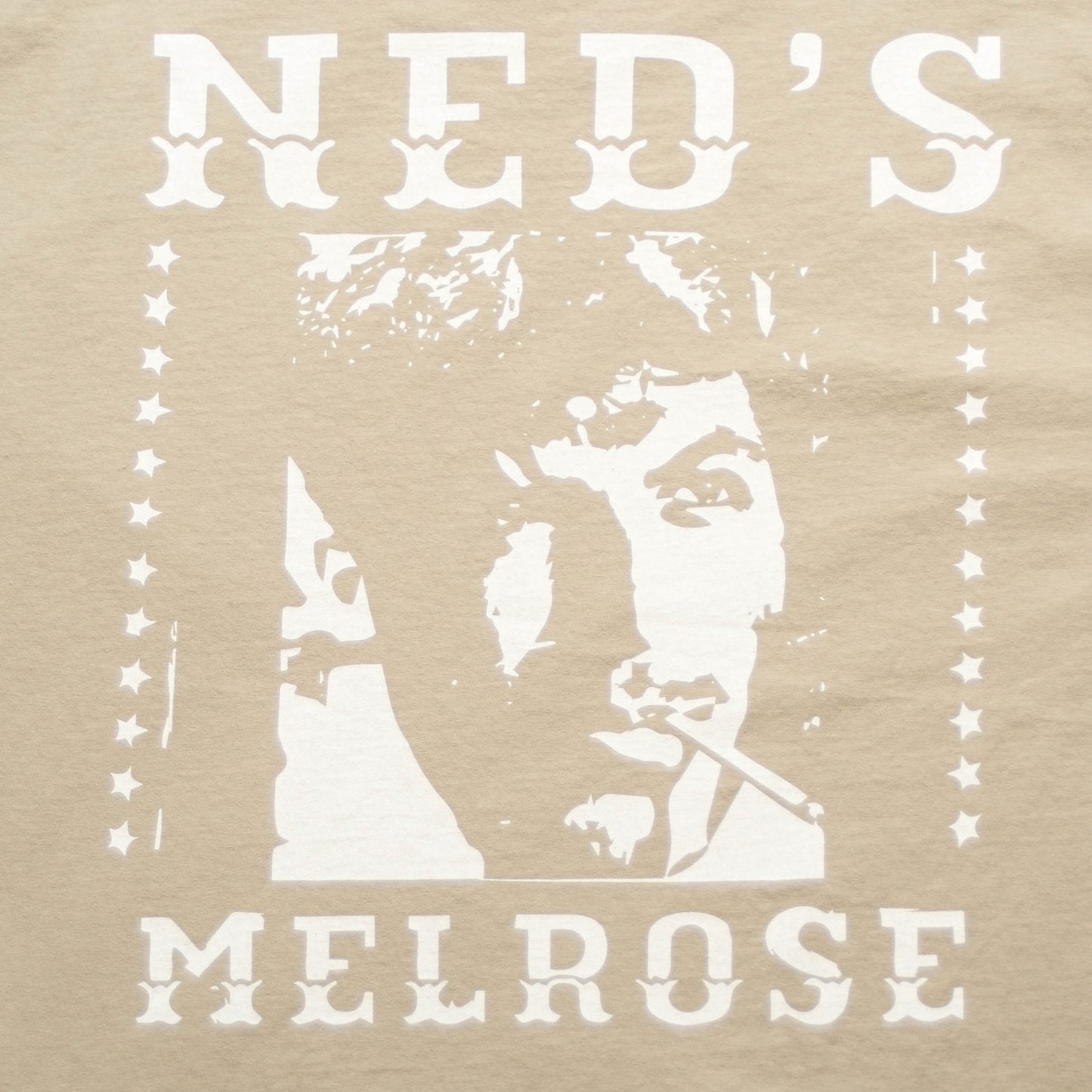 Neds Melrose - Prosperity - T-shirt - Oatmeal - Back - Drop Shoulder - Streetwear