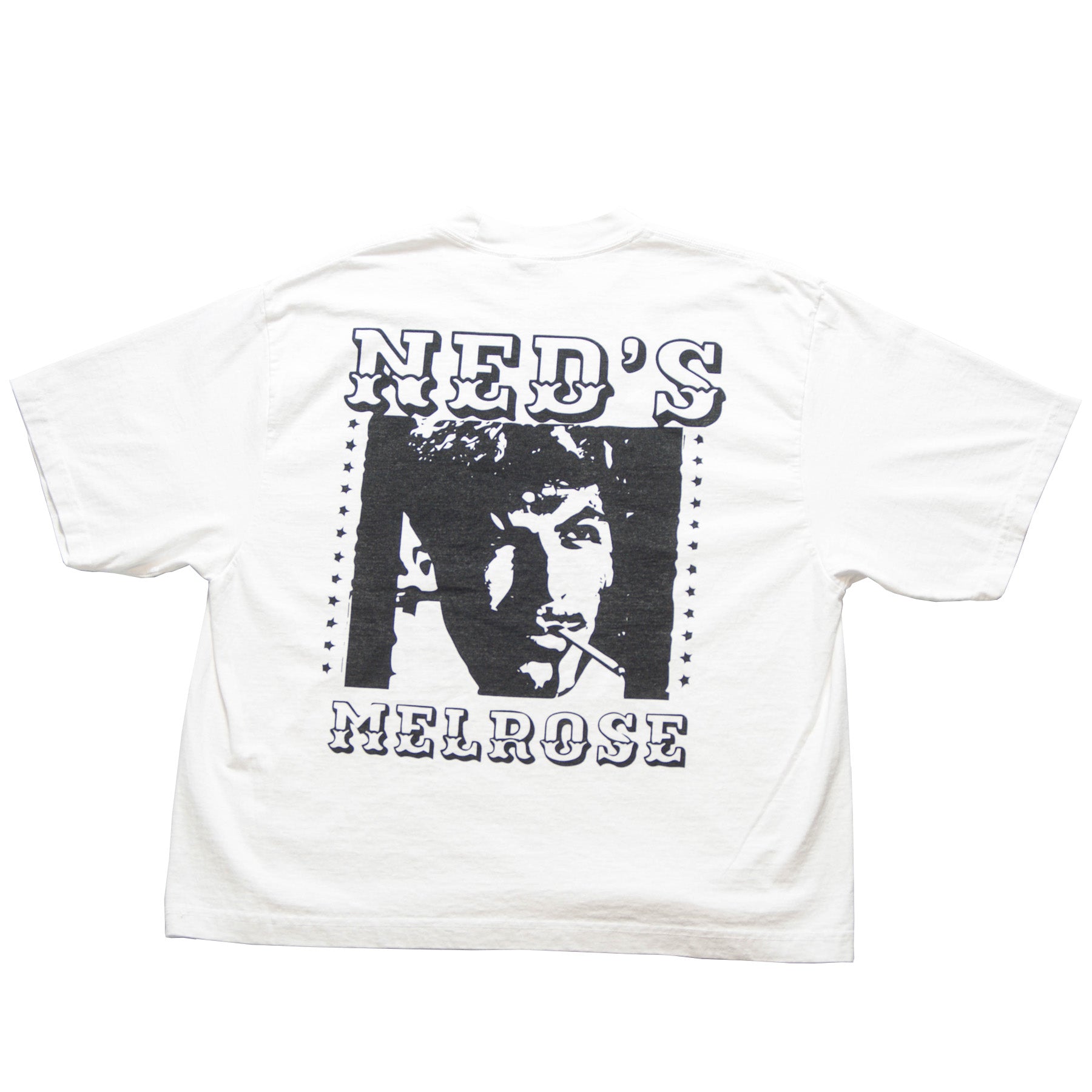 Neds Melrose - Prosperity - T-shirt - White - Front - Drop Shoulder - Streetwear