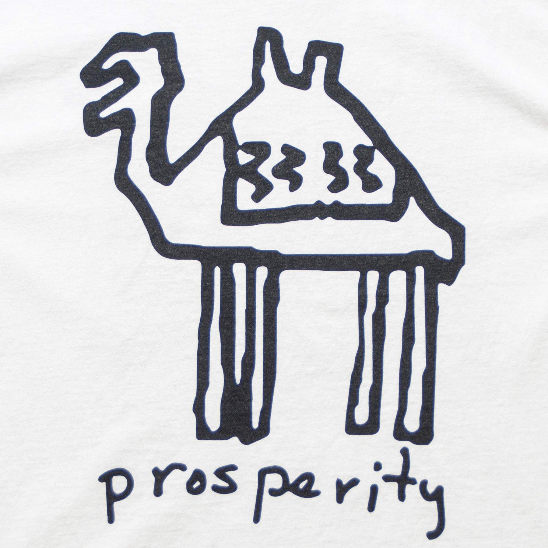 Neds Melrose - Prosperity - T-shirt - White - Back - Drop Shoulder - Streetwear