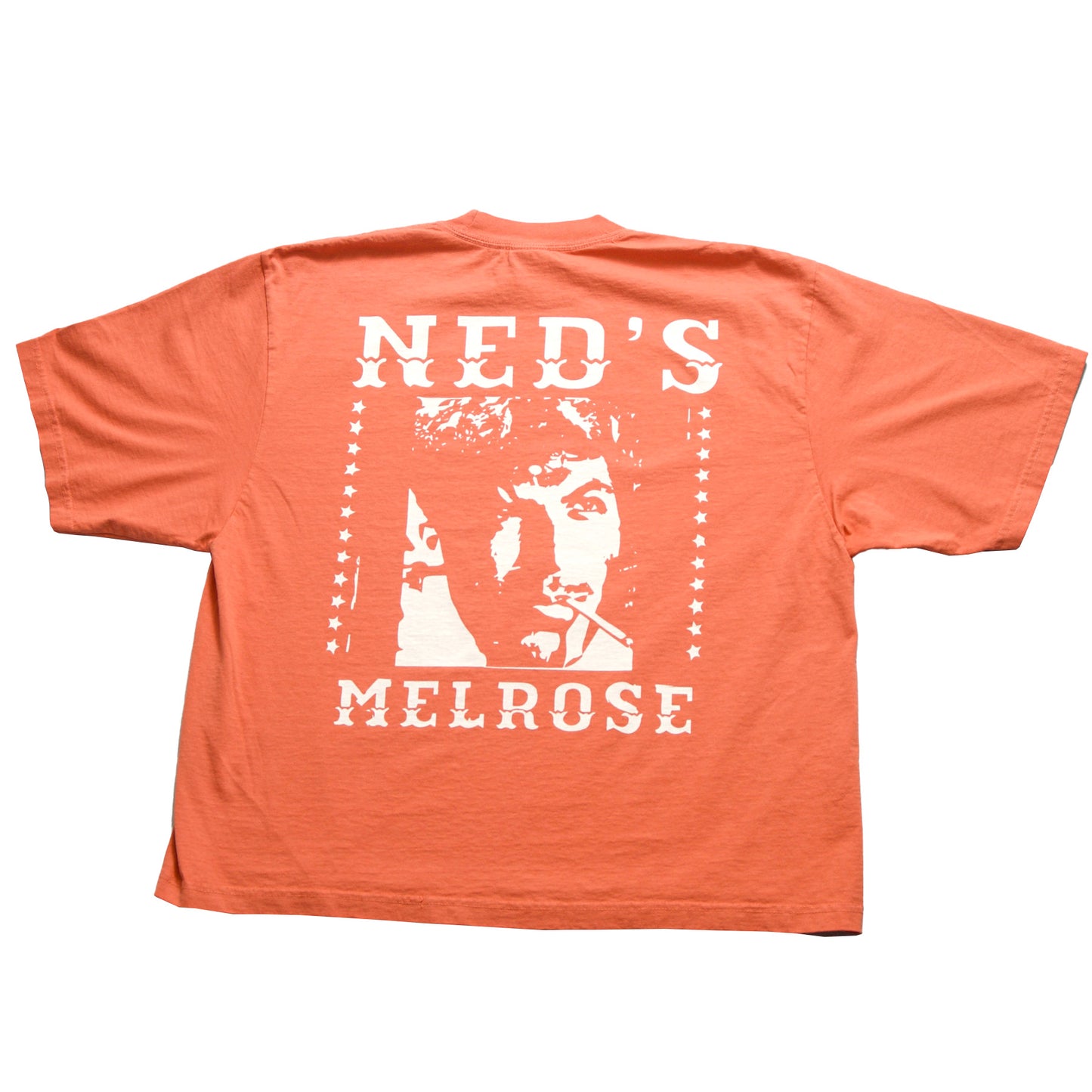 Neds Melrose - Human - T-shirt - Peach - Back - Drop Shoulder - Streetwear