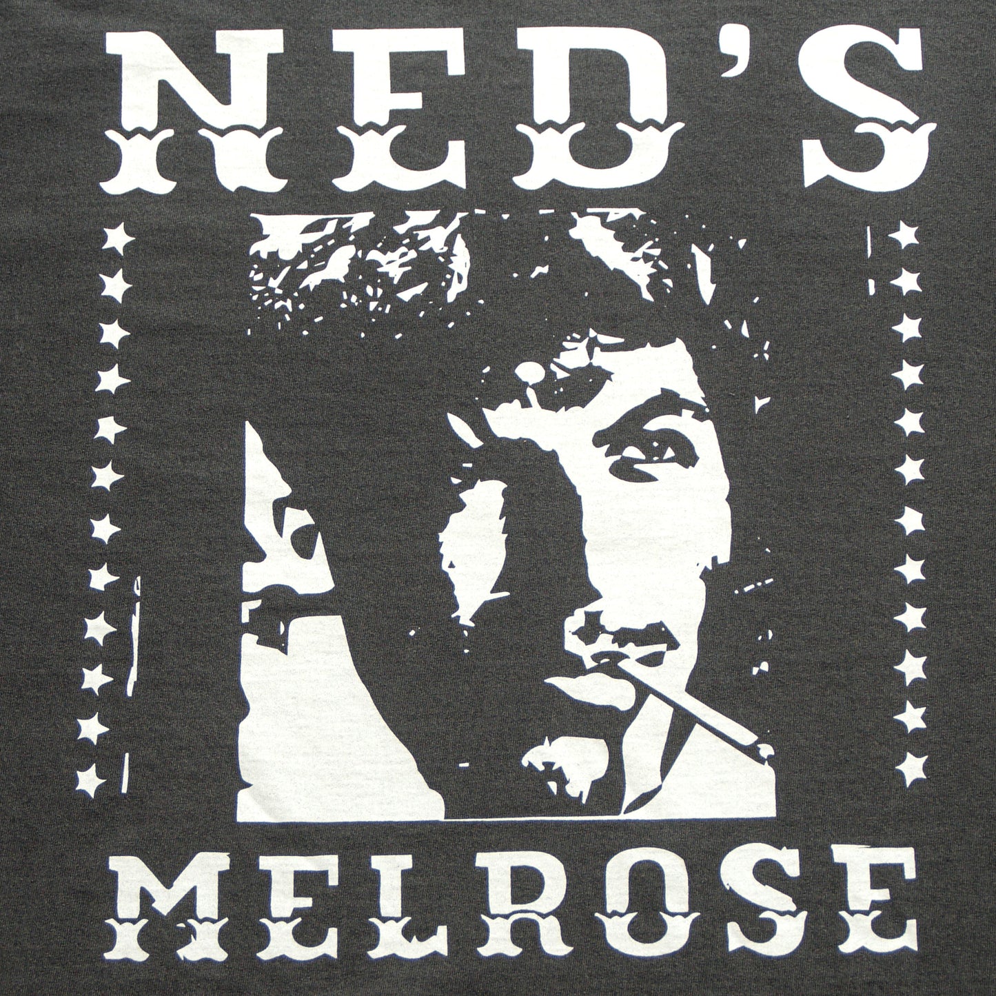 Neds Melrose - Human - T-shirt - Charcoal - Back - Drop Shoulder - Streetwear