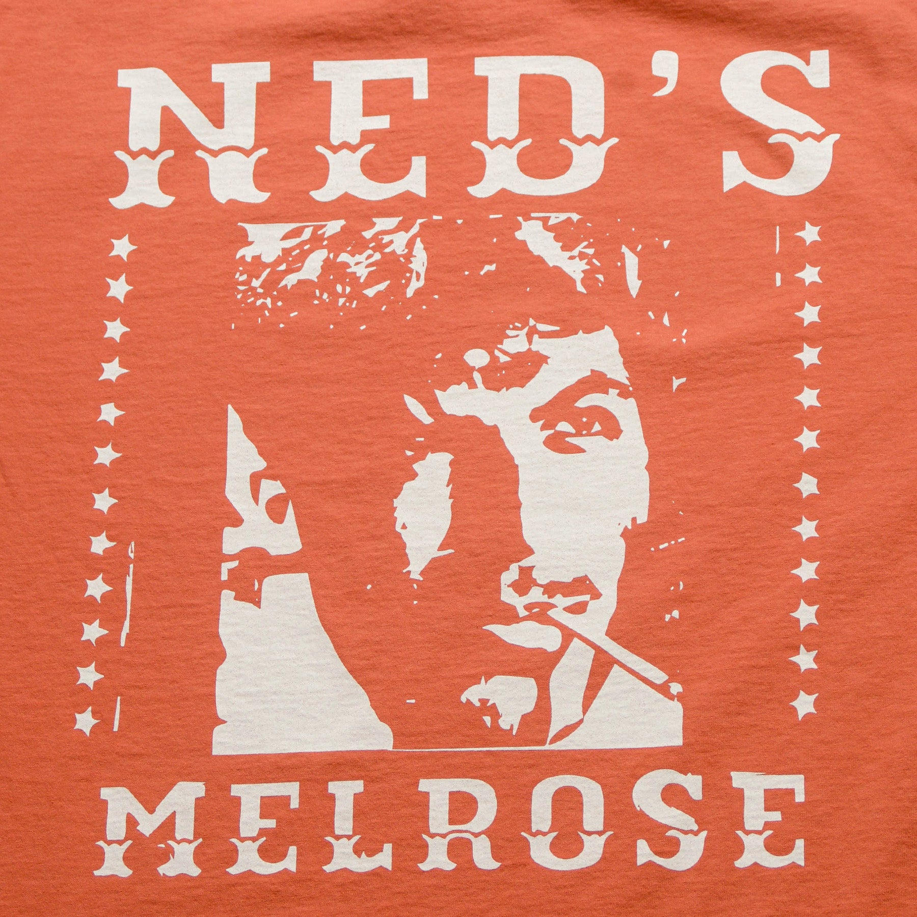 Neds Melrose - Human - T-shirt - Peach - Back - Drop Shoulder - Streetwear