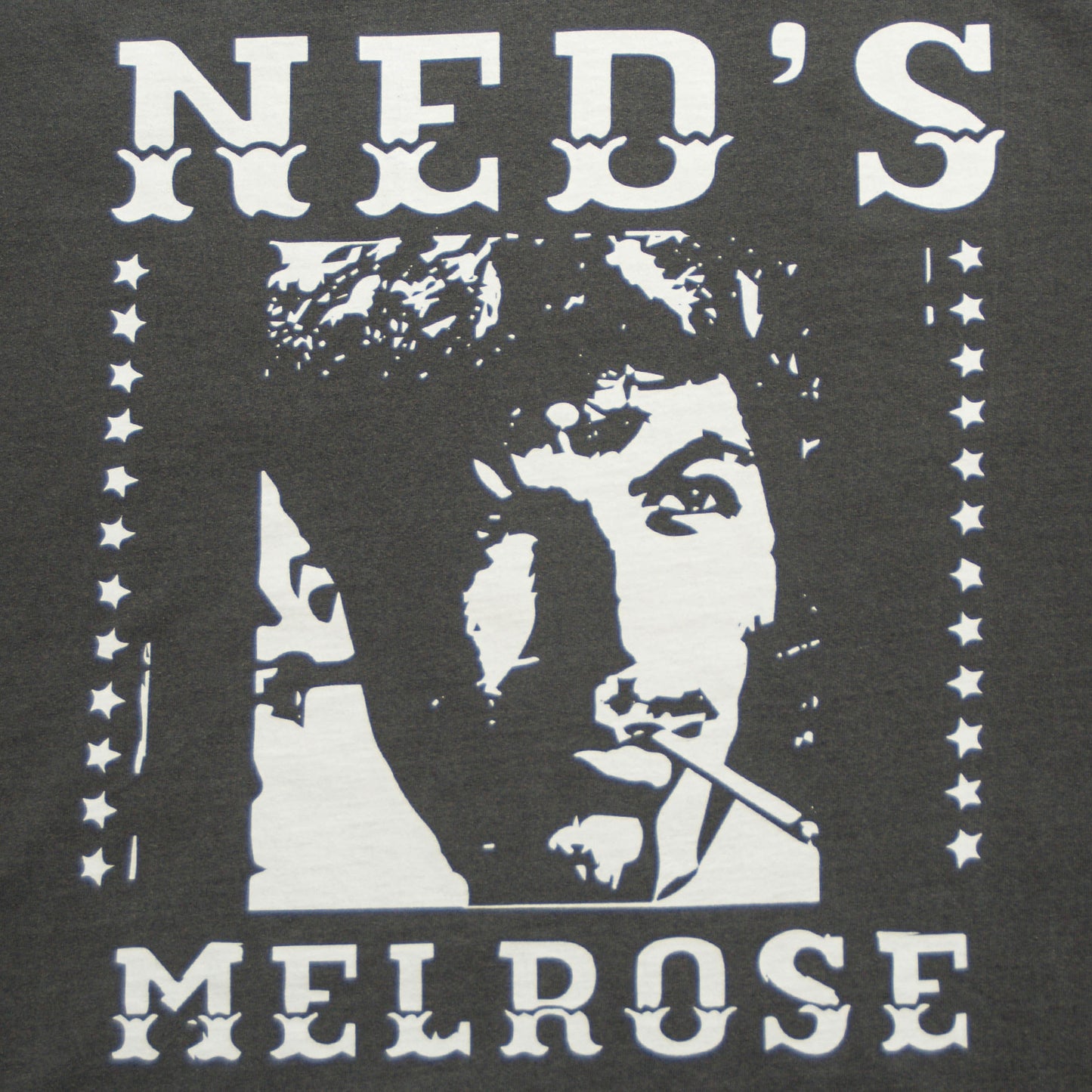 Neds Melrose - Ned's OG - T-shirt - Charcoal - Front - Drop Shoulder - Streetwear