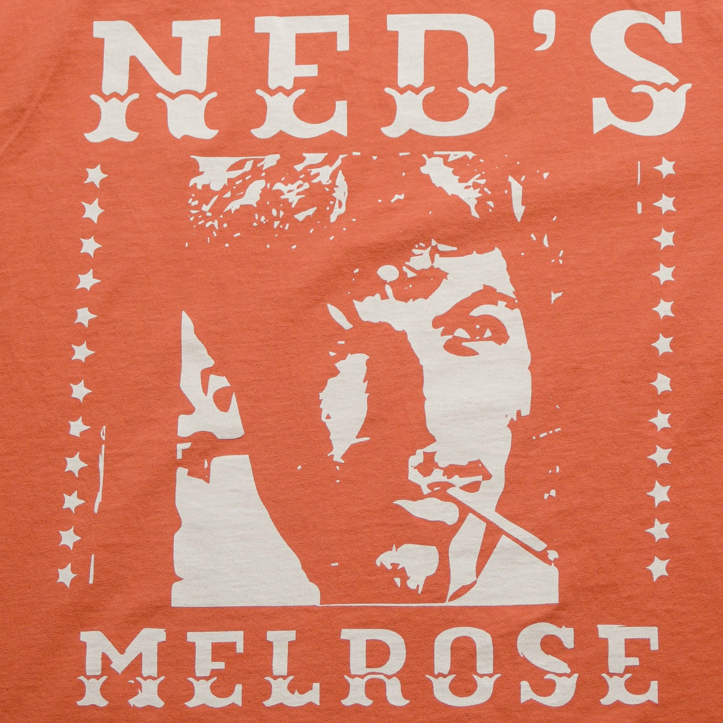 Neds Melrose - Ned's OG - T-shirt - Peach - Front - Drop Shoulder - Streetwear