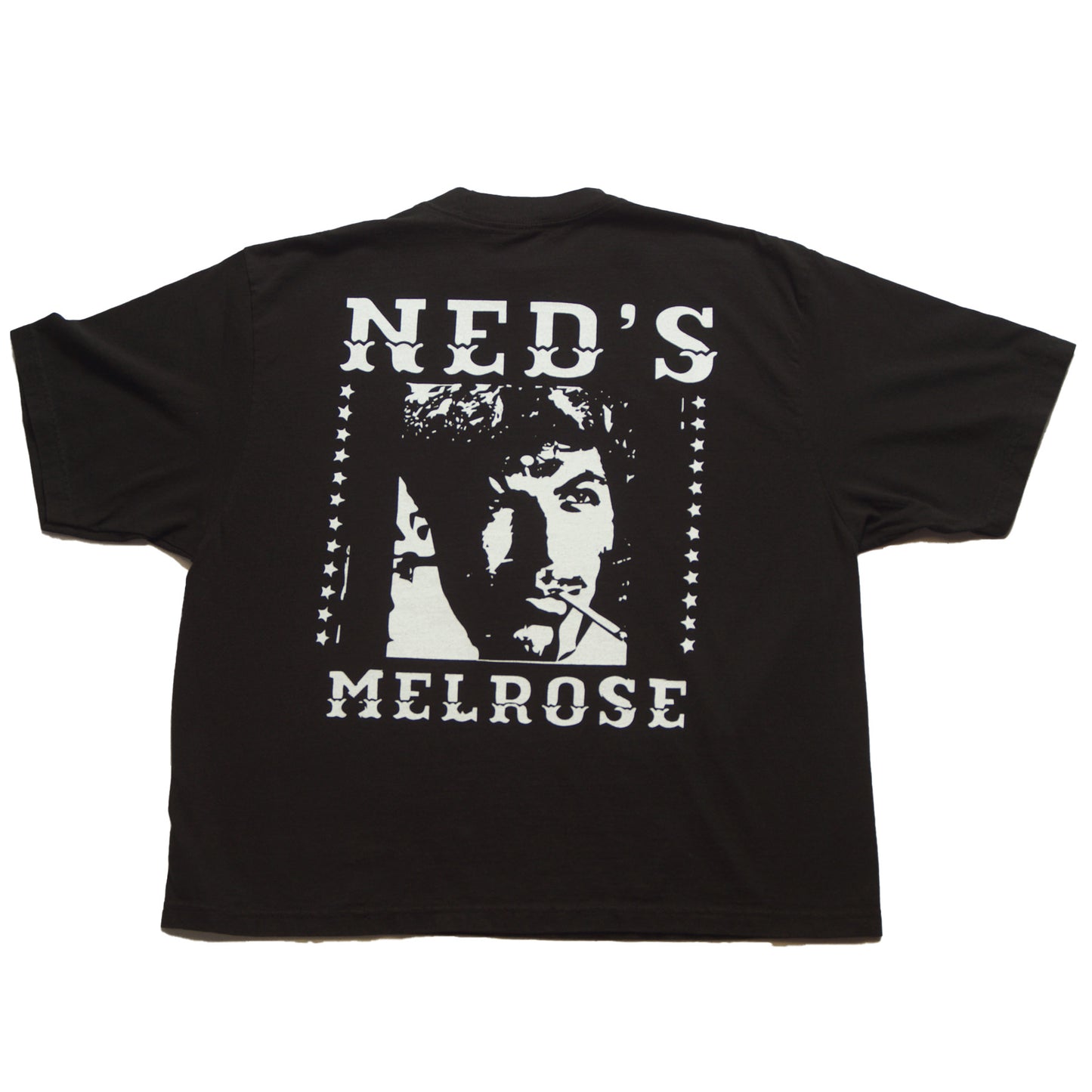 Neds Melrose - Rebirth - T-Shirt - Black - Back - Drop Shoulder - Streetwear