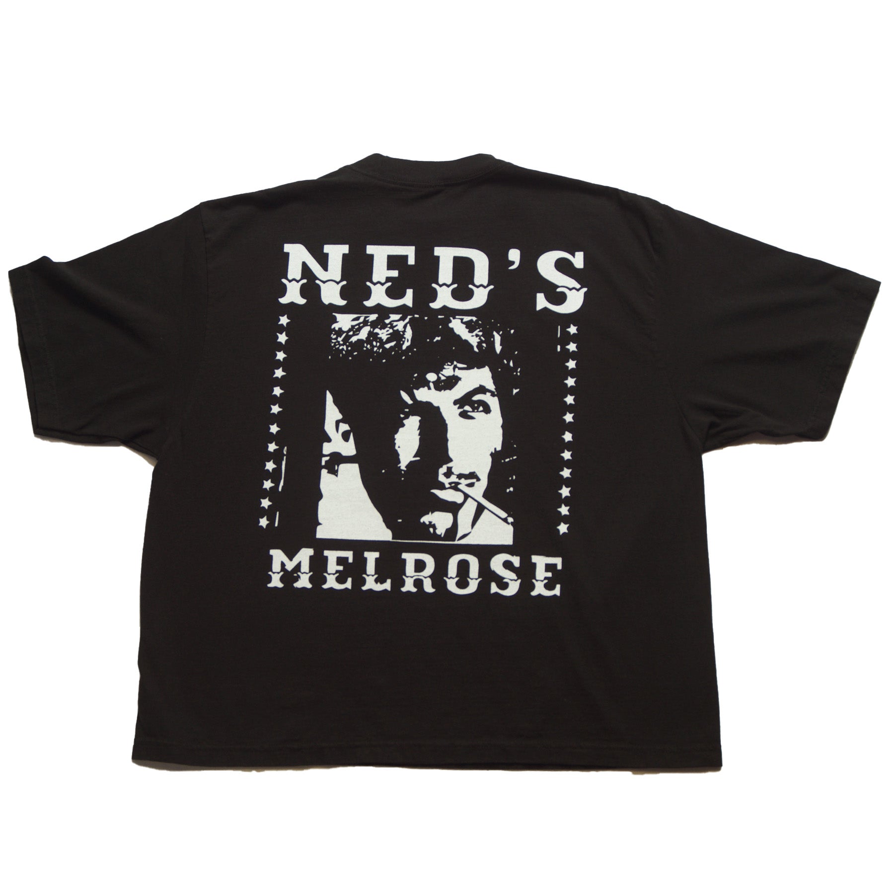 Neds Melrose - Rebirth - T-Shirt - Black - Back - Drop Shoulder - Streetwear