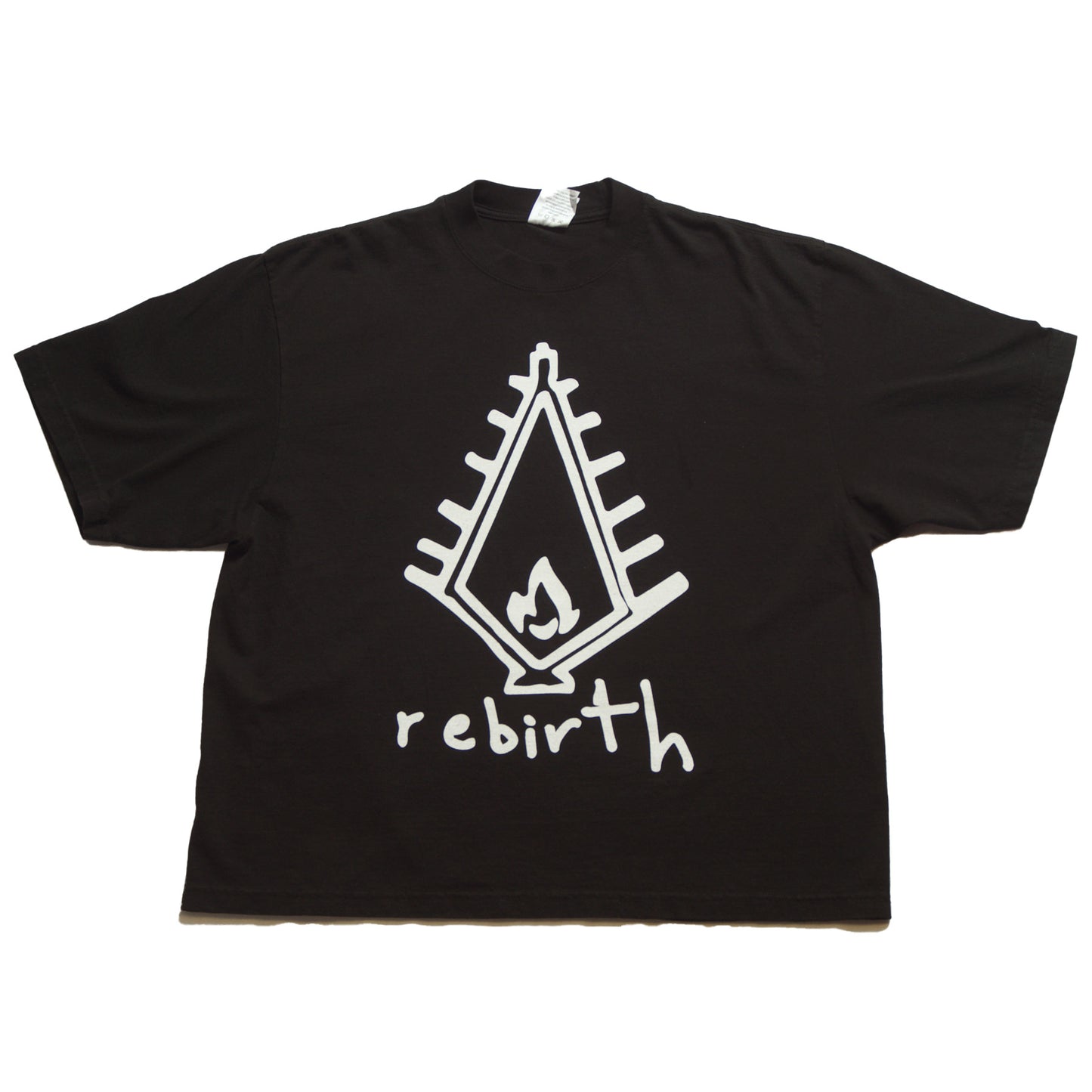 Neds Melrose - Rebirth - T-Shirt - Black - Front - Drop Shoulder - Streetwear