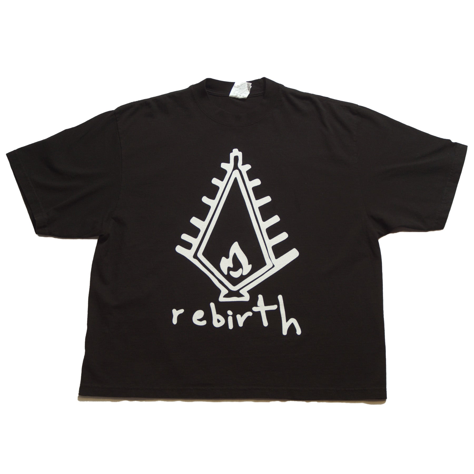 Neds Melrose - Rebirth - T-Shirt - Black - Front - Drop Shoulder - Streetwear