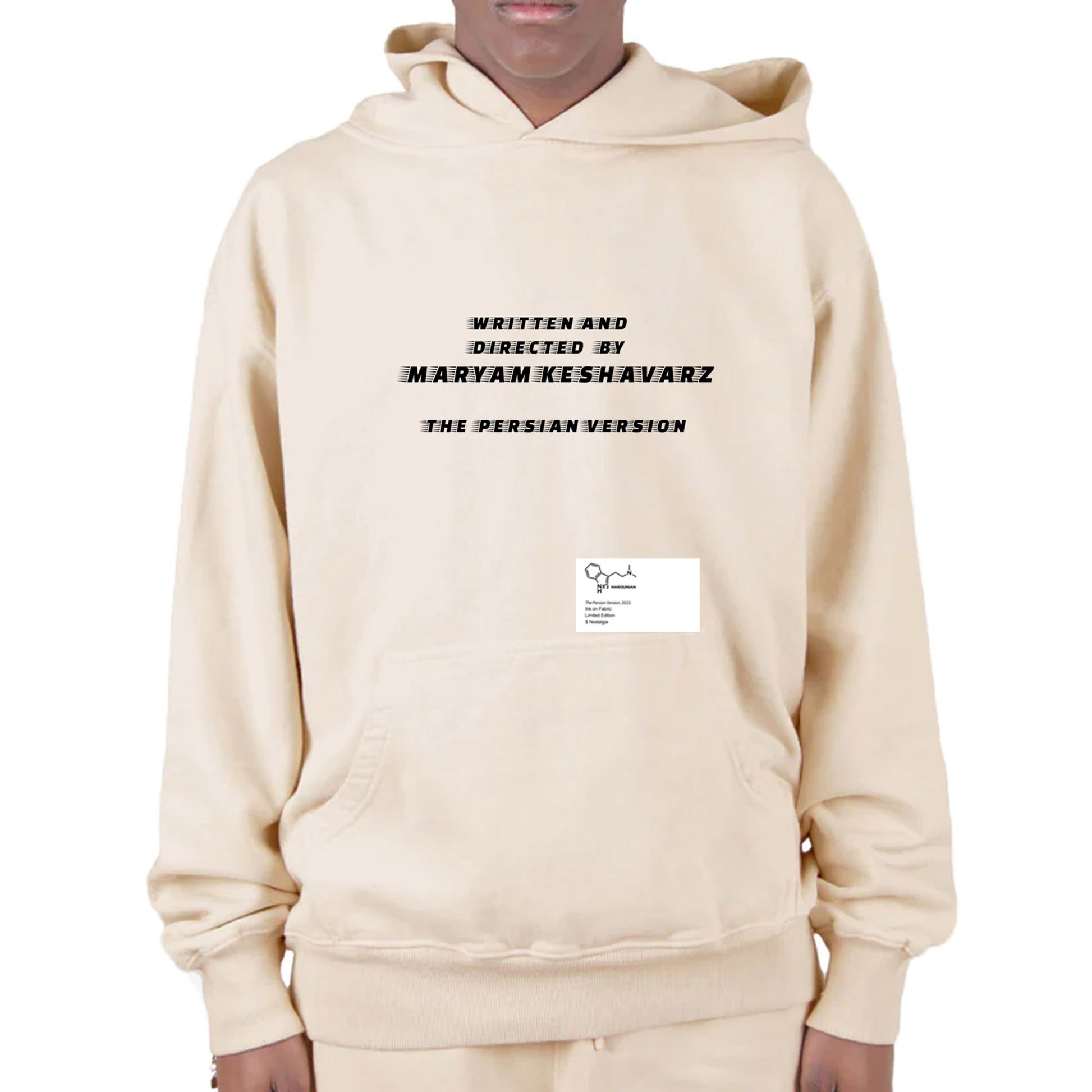 The Persian Version - Writer Director Maryam Keshavarz - Hoodie - Cream - Front - Neds Melrose