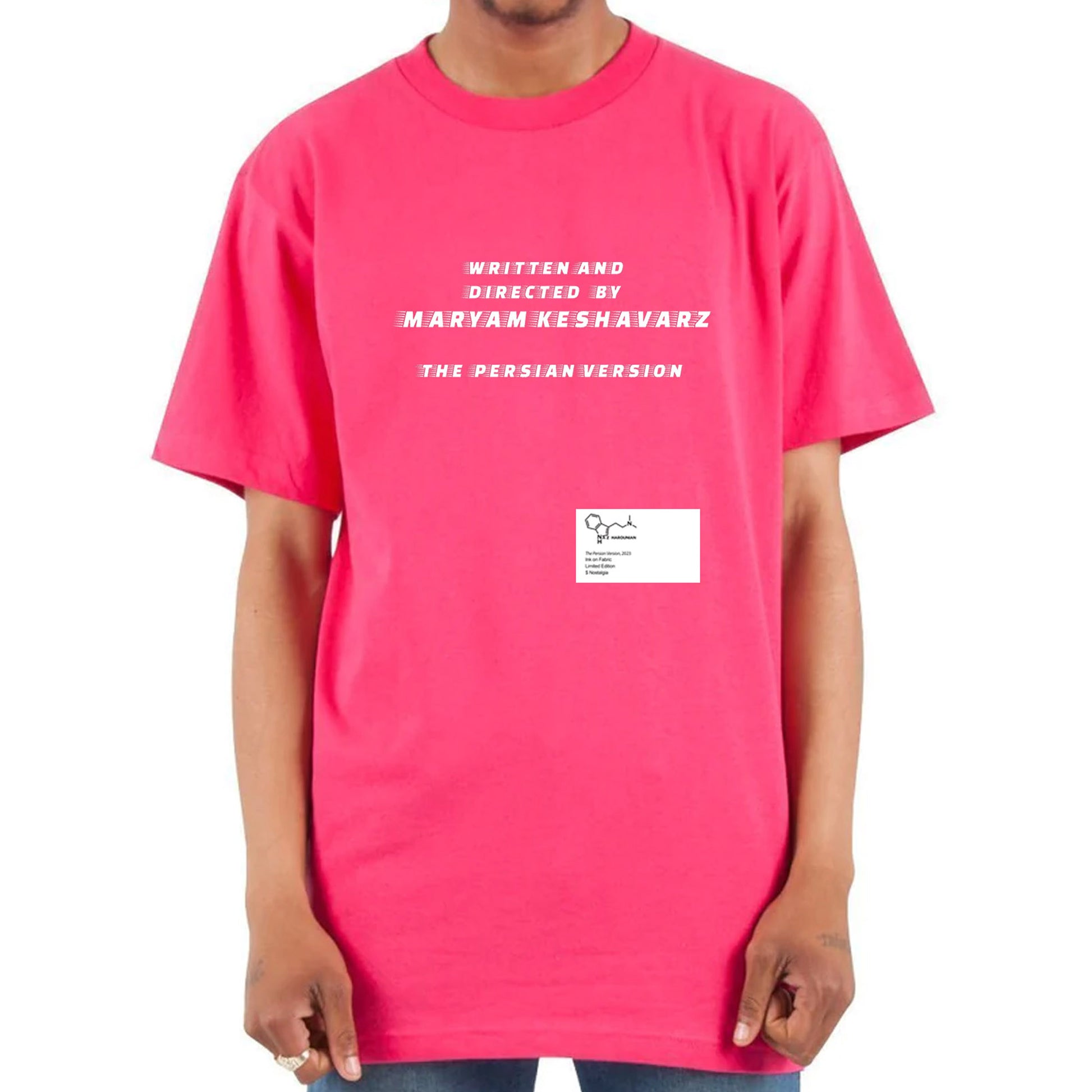 The Persian Version - Writer Director Maryam Keshavarz - T-Shirt - Pink - Front - Neds Melrose