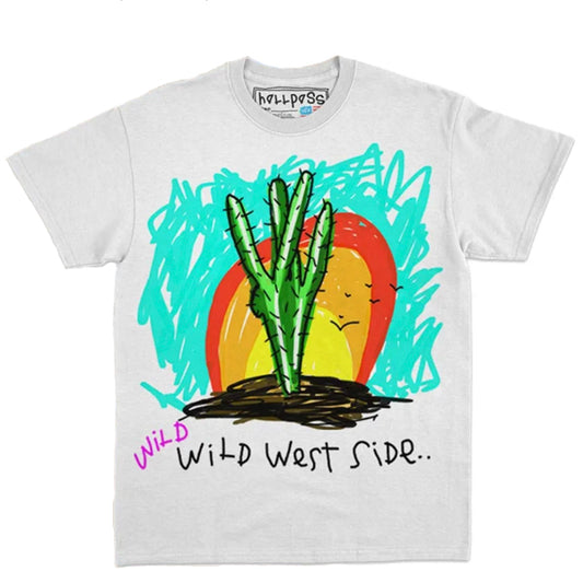 After School Special - Wild Wild West Side - T-Shirt - White - Front - B2SS - Neds Melrose