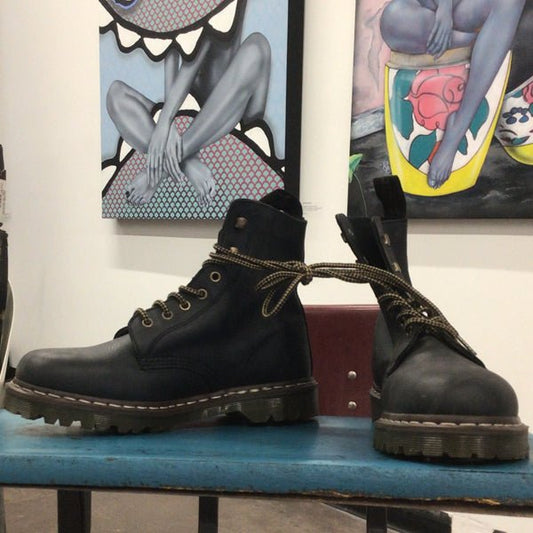 1460 - Doc Martens - Navy Smooth - 8 Grommet Boot - 90's - nedsmelrose