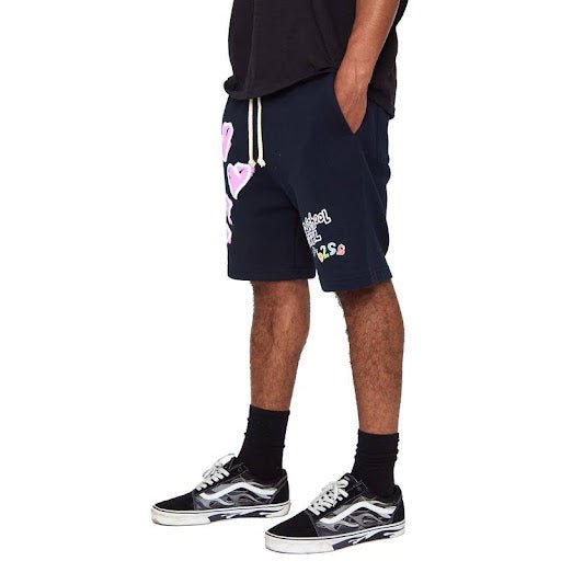 After School Special - Hearts - Shorts - Black - Left Side - B2SS - Neds Melrose
