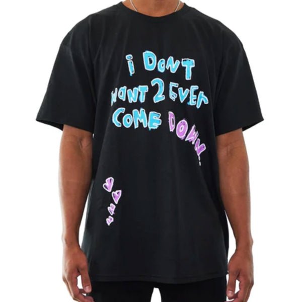 After School Special - I Don't Ever Want 2 Come Down - Black T-shirt - Front - B2SS - Neds Melrose